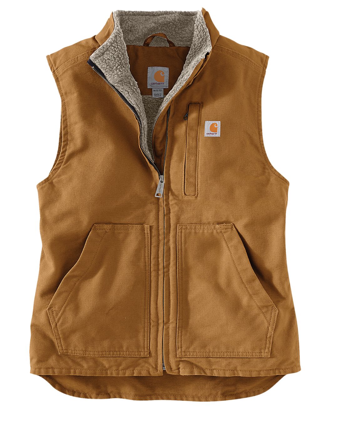 Carhartt Womens Washed Duck Mock Neck Vest