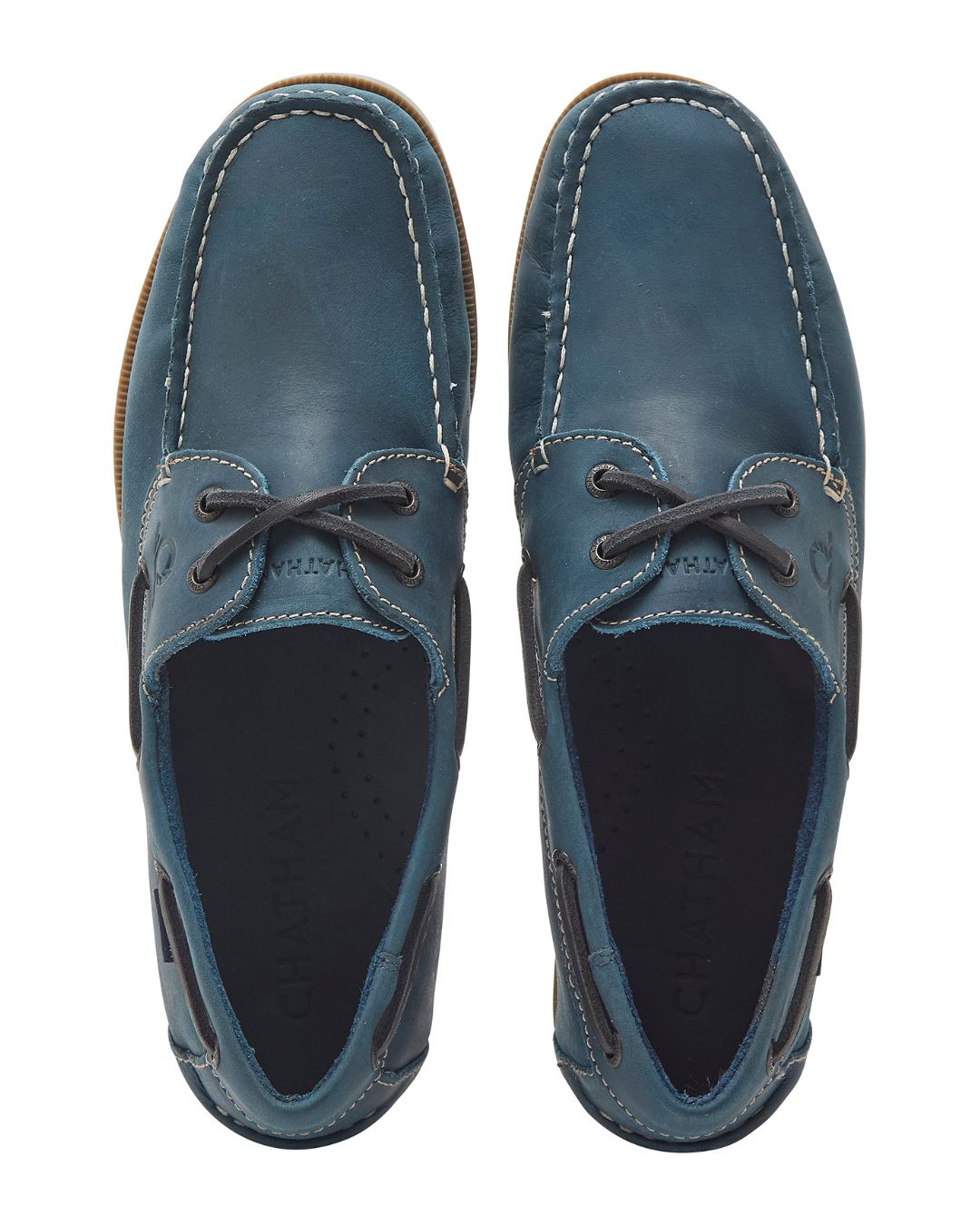 Chatham Whitstable Leather Boat Shoes