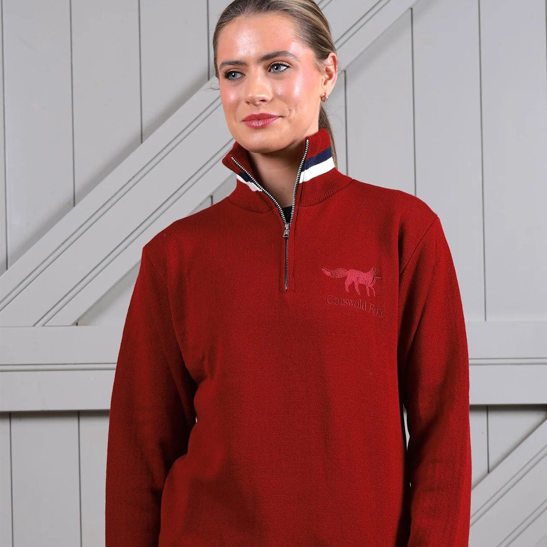 Cotswold Fox Knitted Quarter Zip