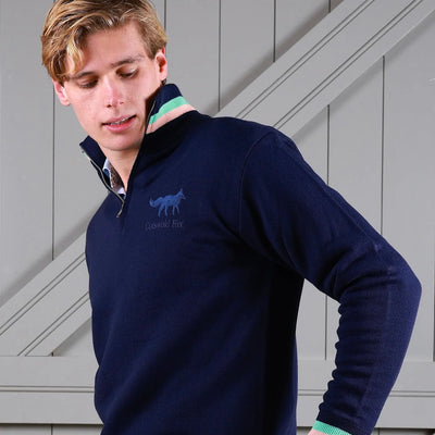Cotswold Fox Knitted Quarter Zip