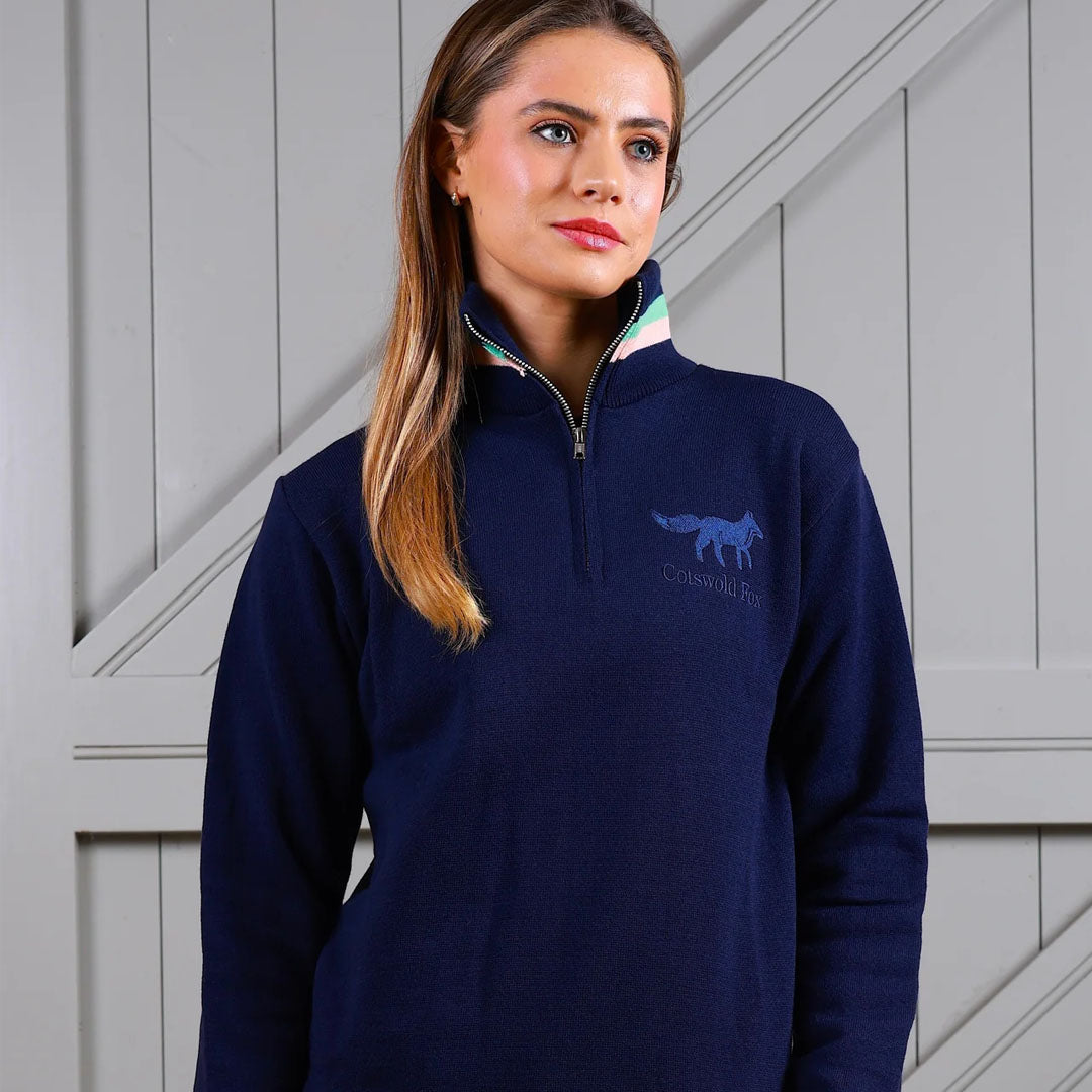 Cotswold Fox Knitted Quarter Zip