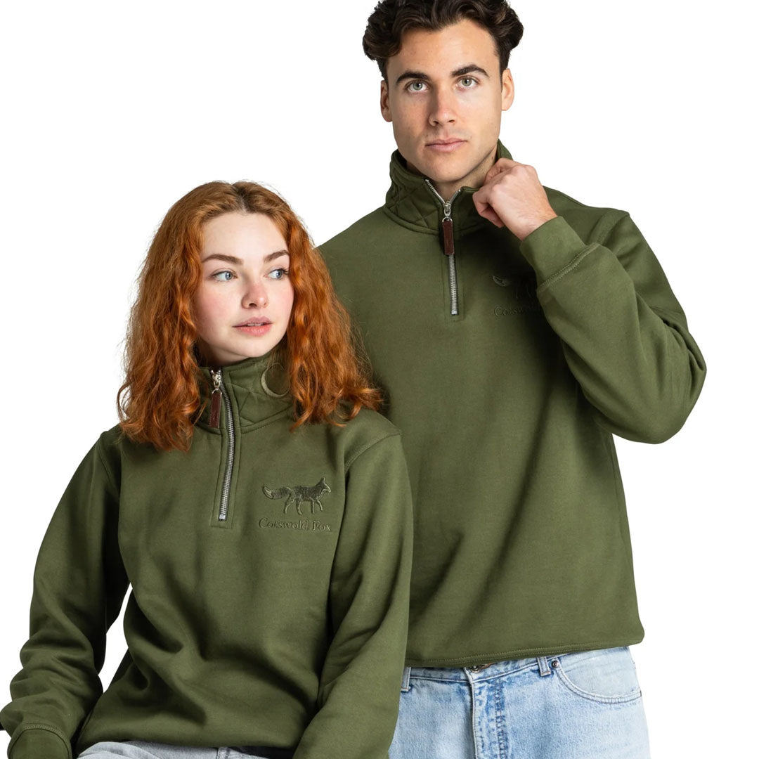 Cotswold Fox Tetbury Quarter Zip Jumper