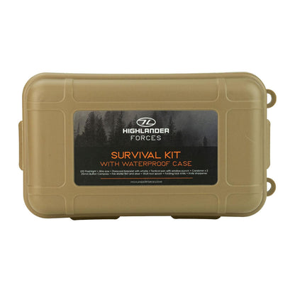 Highlander Survival Kit With Waterproof Case