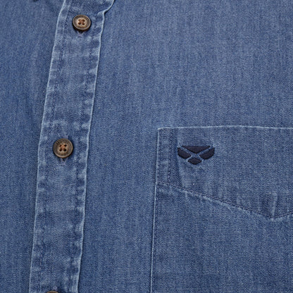 Hoggs Of Fife Archerfield Long Sleeved Denim Shirt
