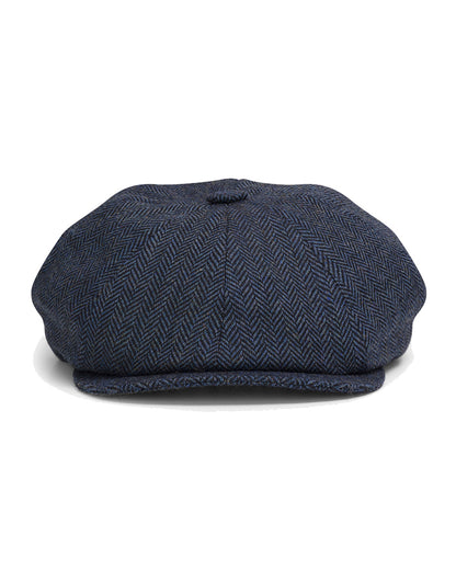 Hoggs of Fife Herringbone Tweed Baker Boy Cap
