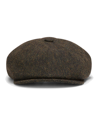 Hoggs of Fife Herringbone Tweed Baker Boy Cap