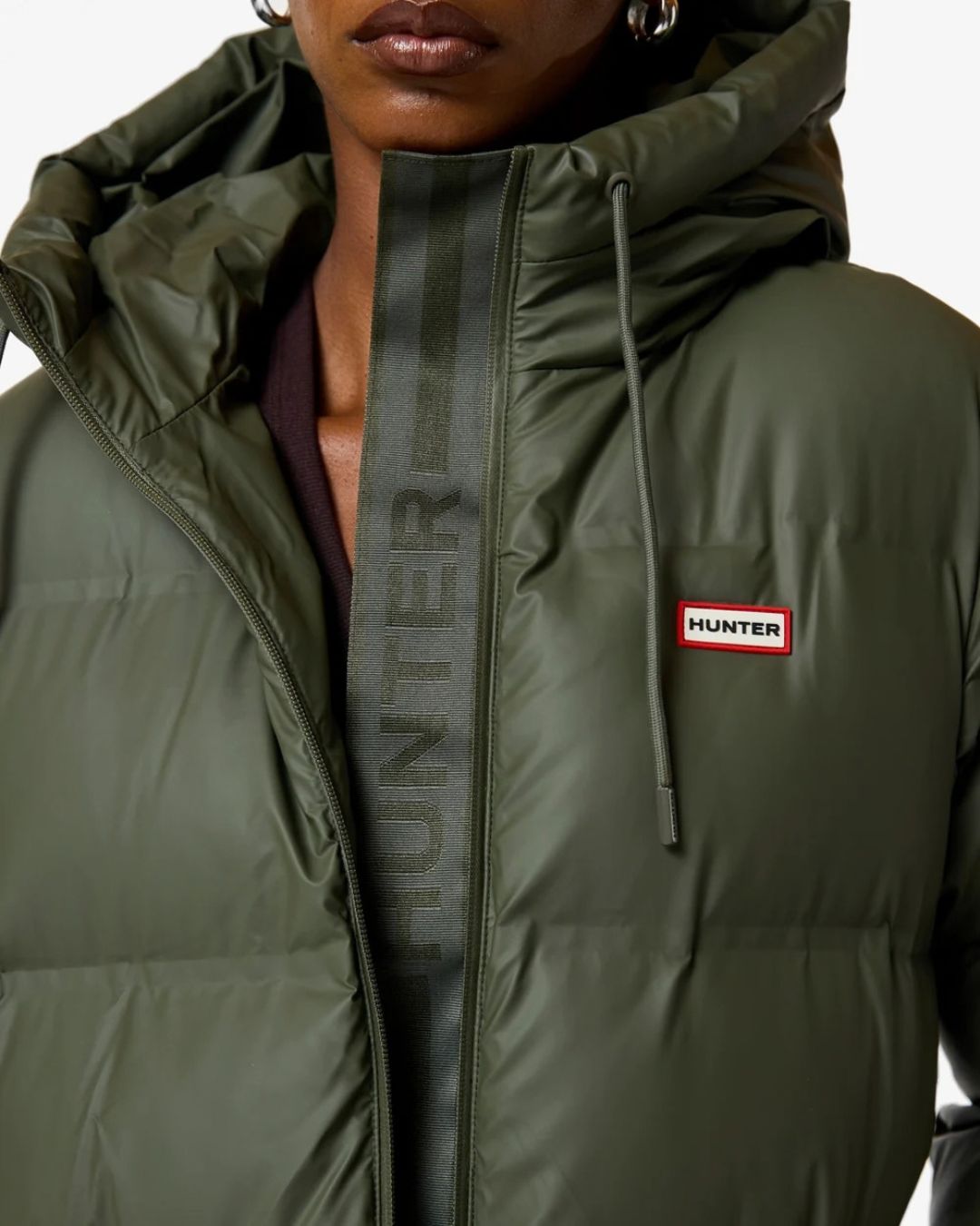 Hunter Hutchison Sonic Welded PU Womens Long Puffer Jacket