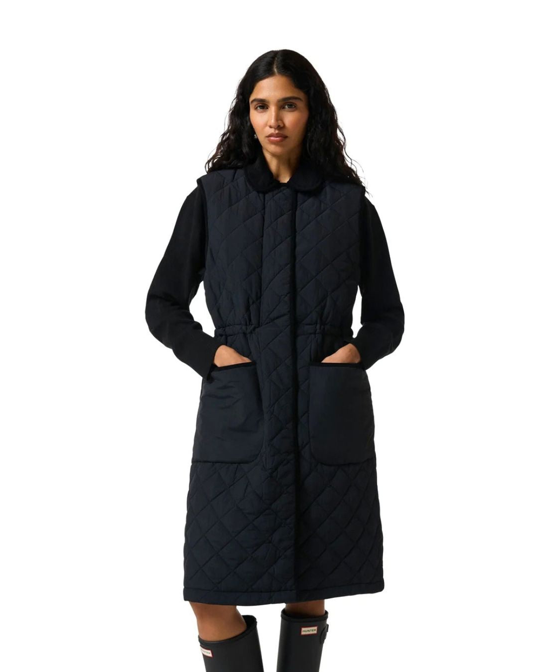 Hunter Originals Womens Long Quilted Gilet