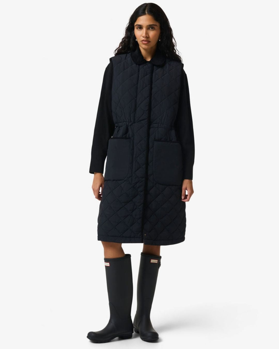 Hunter Originals Womens Long Quilted Gilet