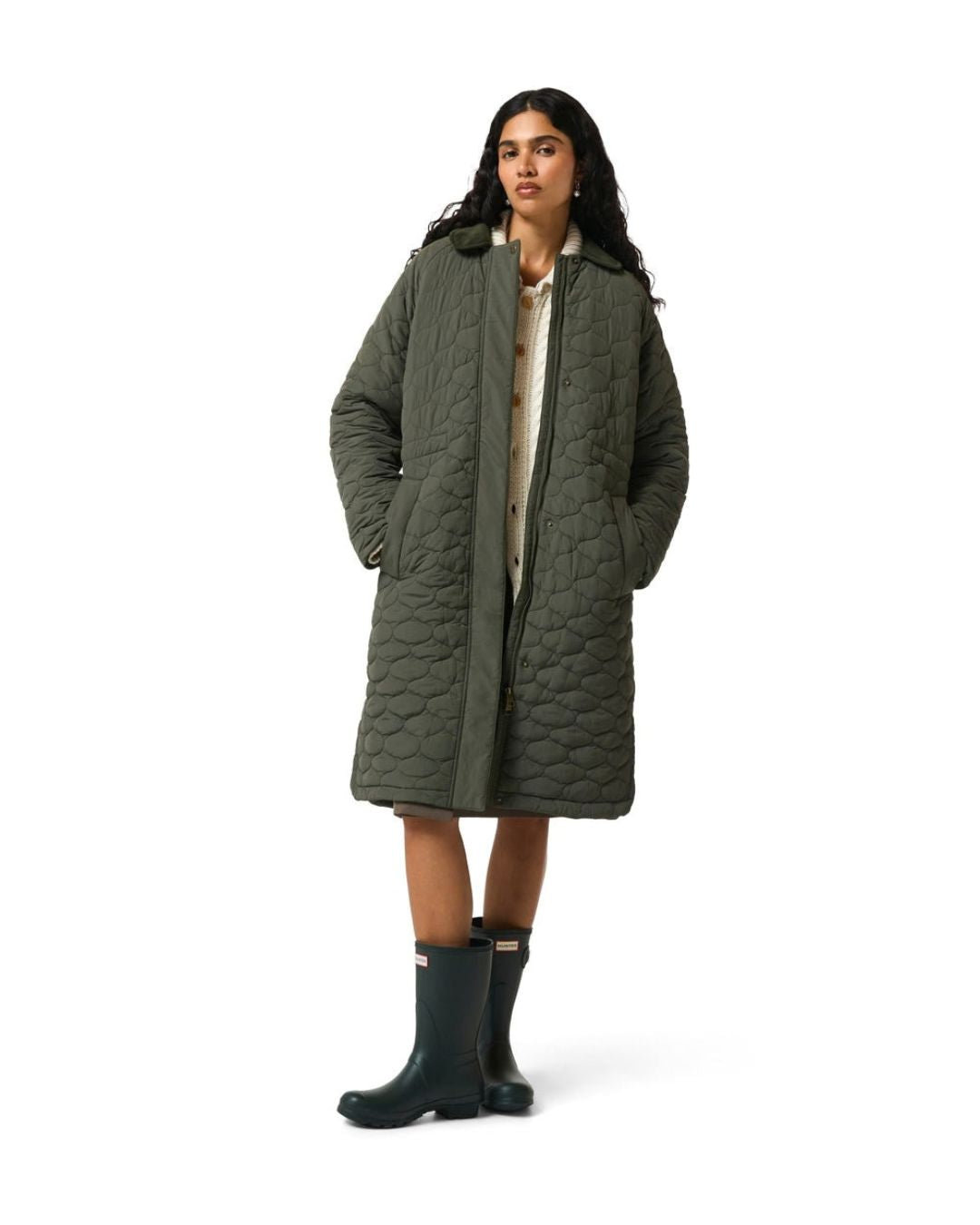 Hunter Somerset Womens Quilted Overcoat