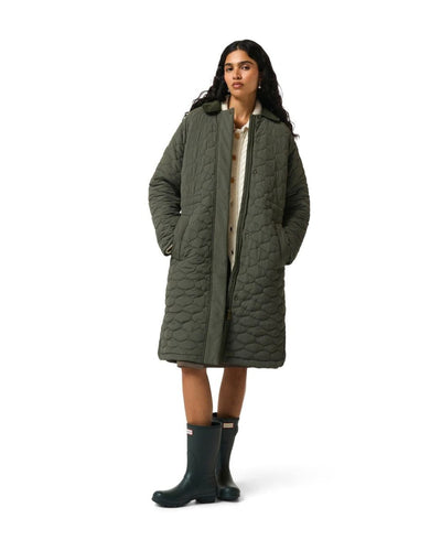 Hunter Somerset Womens Quilted Overcoat