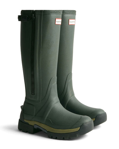 Hunter Womens Balmoral Tall Zip Up Neoprene Lined Tech Sole Boots