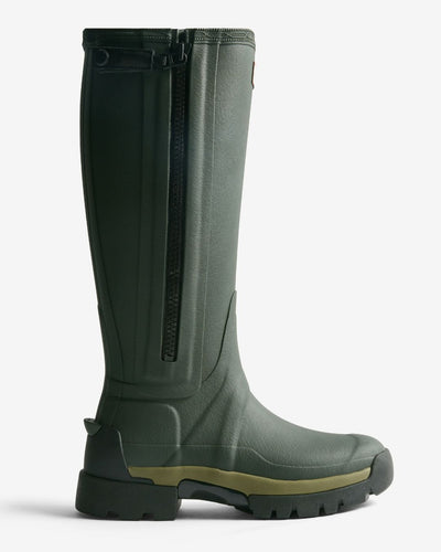 Hunter Womens Balmoral Tall Zip Up Neoprene Lined Tech Sole Boots