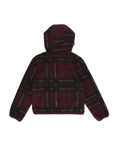 Hunter Womens Bonelle Tartan Borg Fleece Jacket