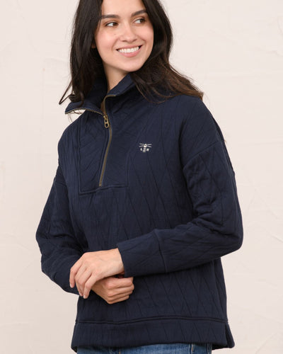 Lighthouse Ladies Cameron Quilted 1/4 Zip Sweatshirt