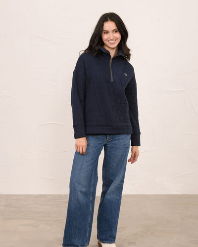Lighthouse Ladies Cameron Quilted 1/4 Zip Sweatshirt