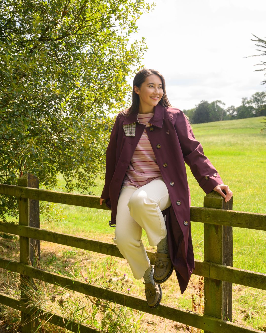 Lighthouse Ladies Harper Trench Coat
