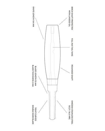 Mora Hook Knife 162 Spoon Knife