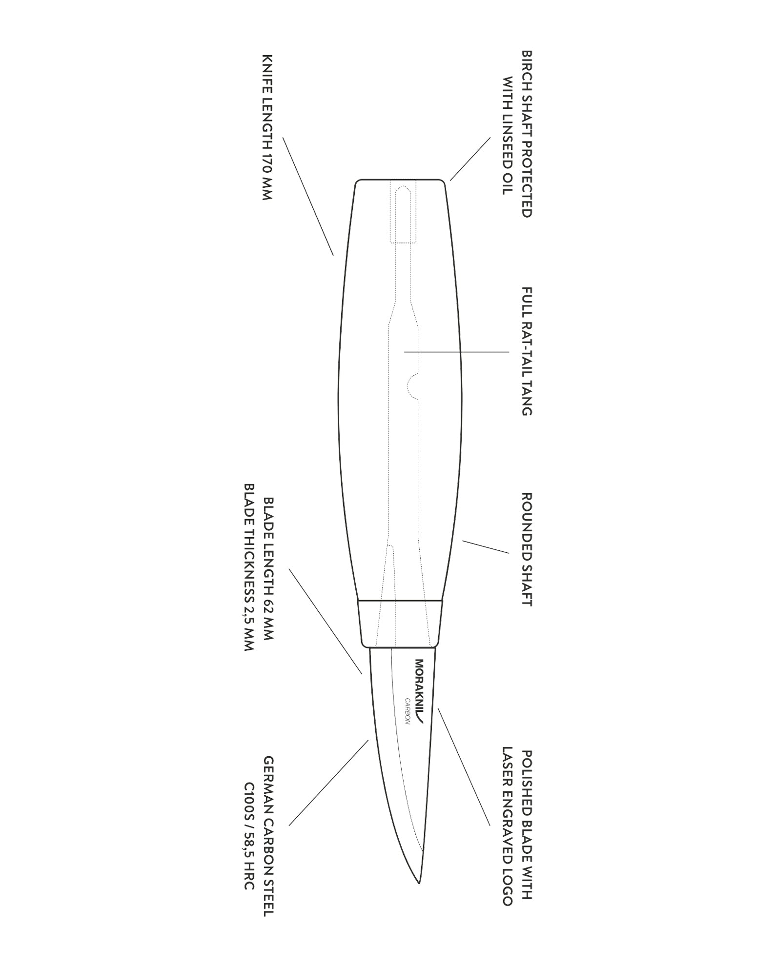Mora Woodcarving Knife 120 (C)