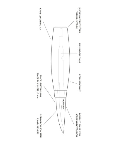 Mora Woodcarving Knife 120 (C)
