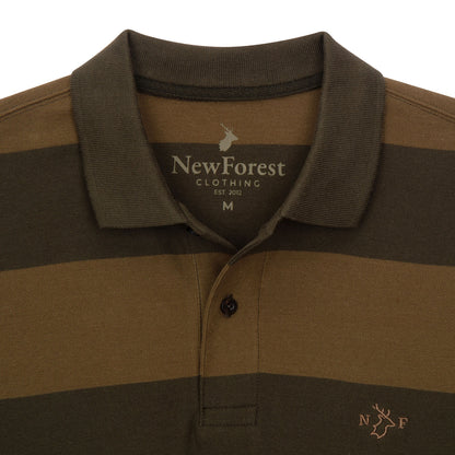 New Forest Stripe Pique Polo Shirt