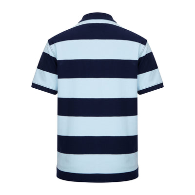 New Forest Striped Pique Polo Shirt