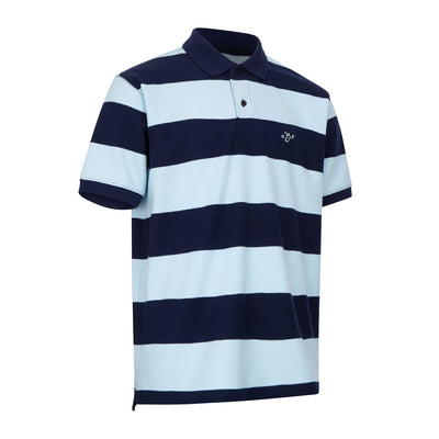 New Forest Striped Pique Polo Shirt