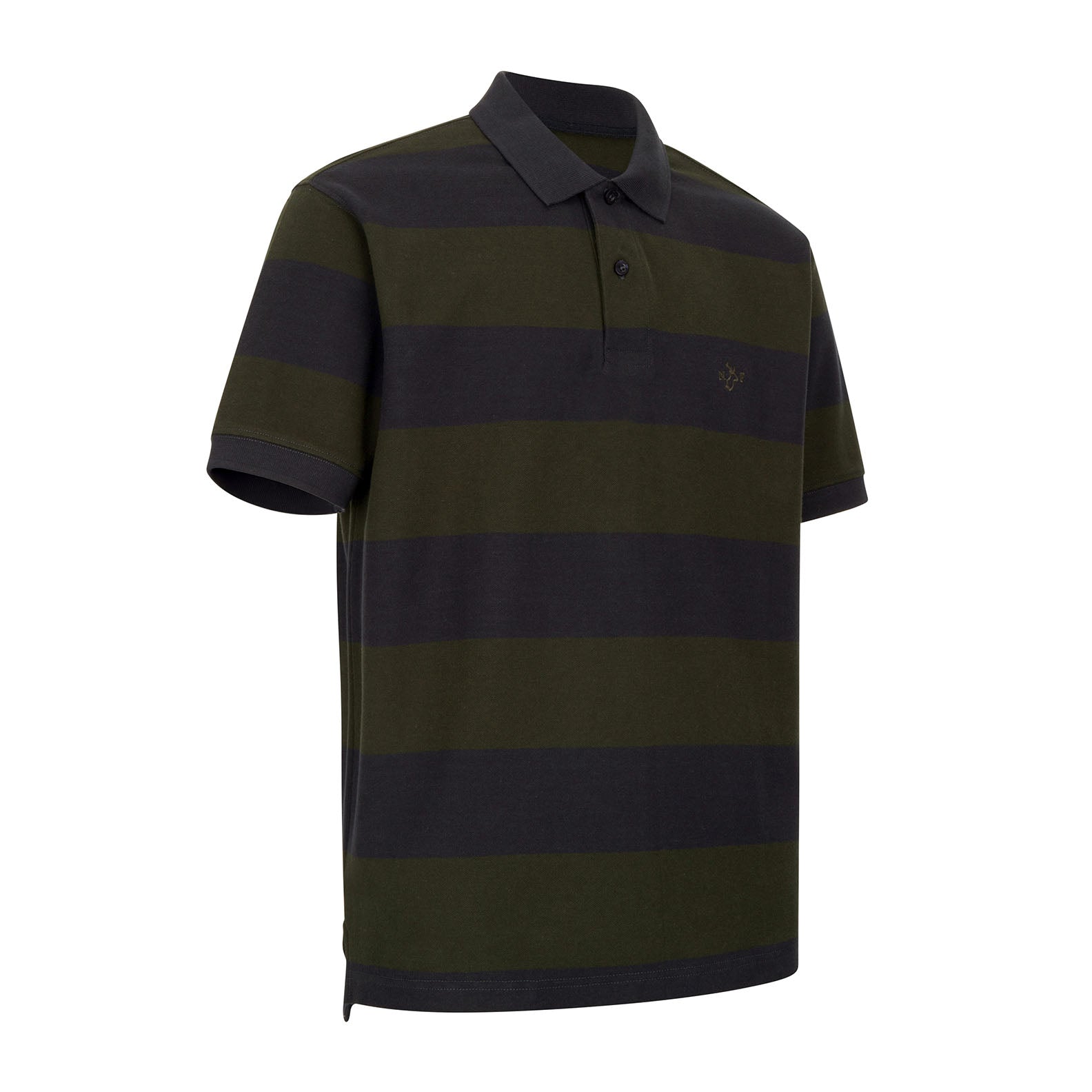 New Forest Striped Pique Polo Shirt