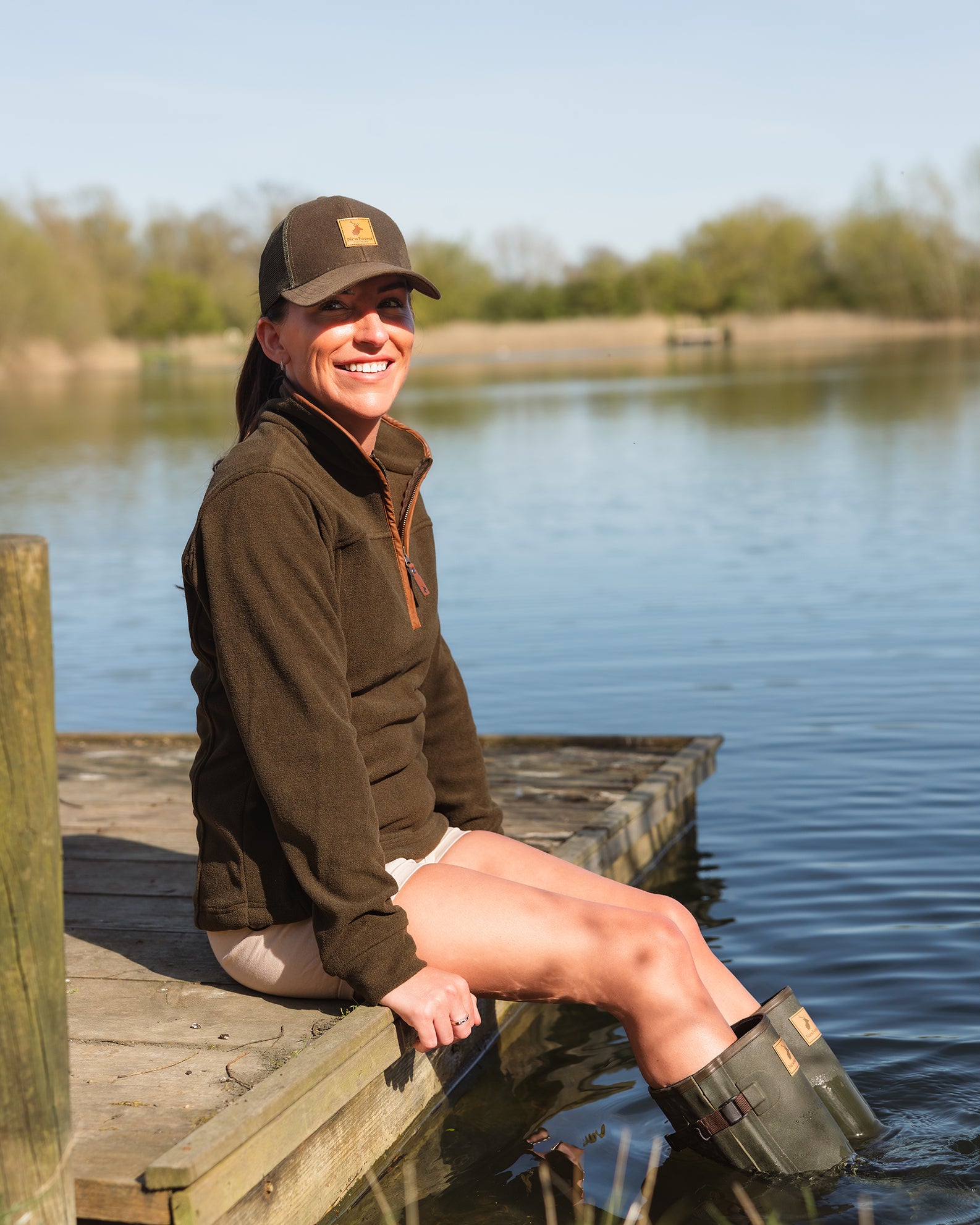 New Forest Ladies Knightwood Quarter Zip Fleece