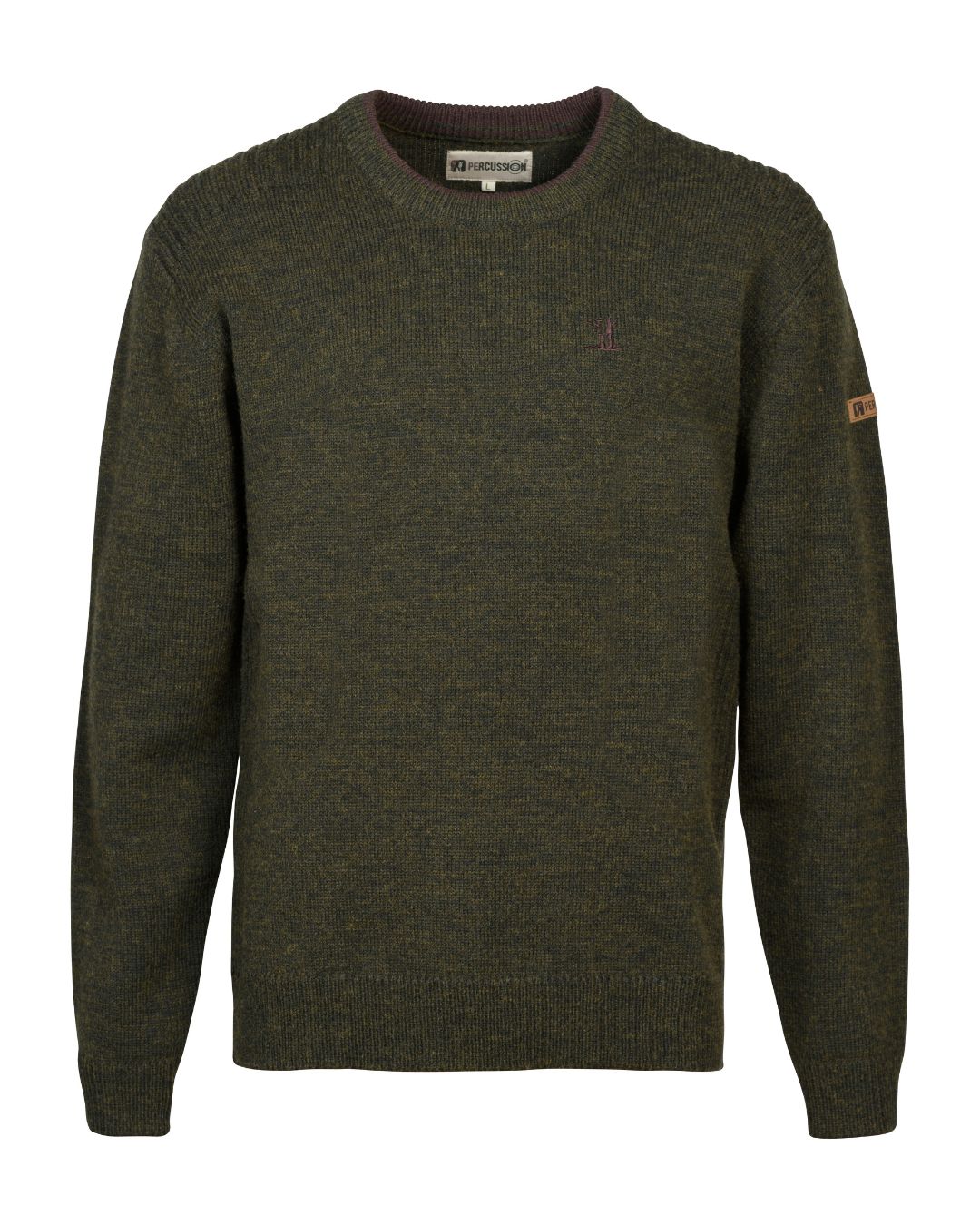 Percussion Iceland Embroidered Crew-Neck Hunting Sweater
