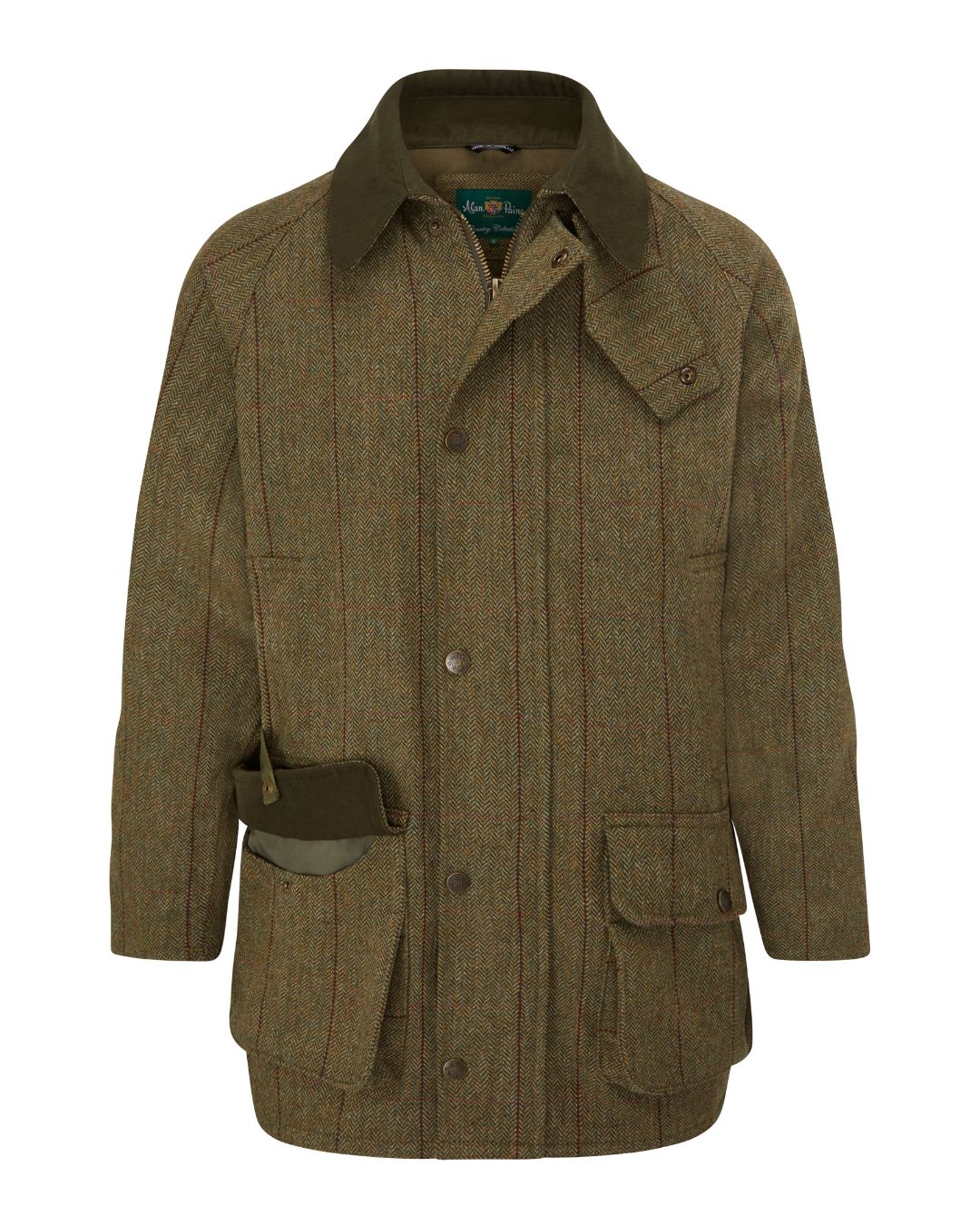 Alan Paine Men's Rutland Waterproof Tweed Coat