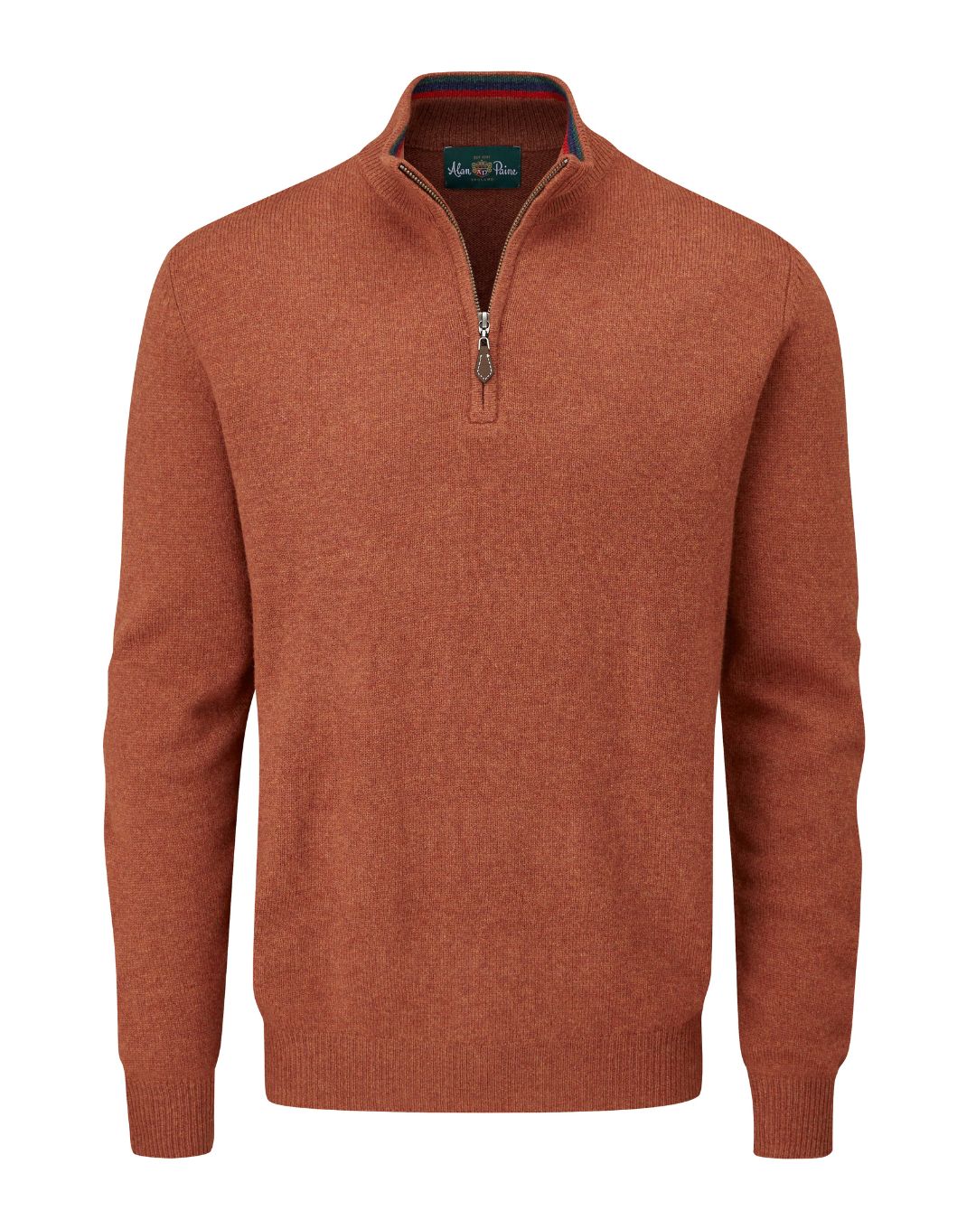 Alan Paine Streetly Men's 1/2 Zip Mock Neck Jumper