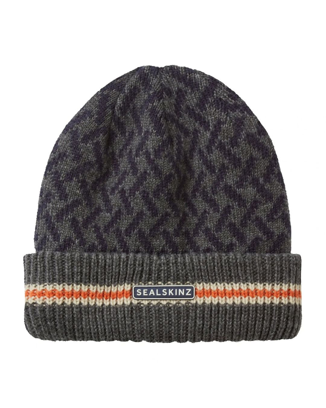 Sealskinz Arminghall Waterproof Cold Weather Jacquard Roll Cuff Beanie