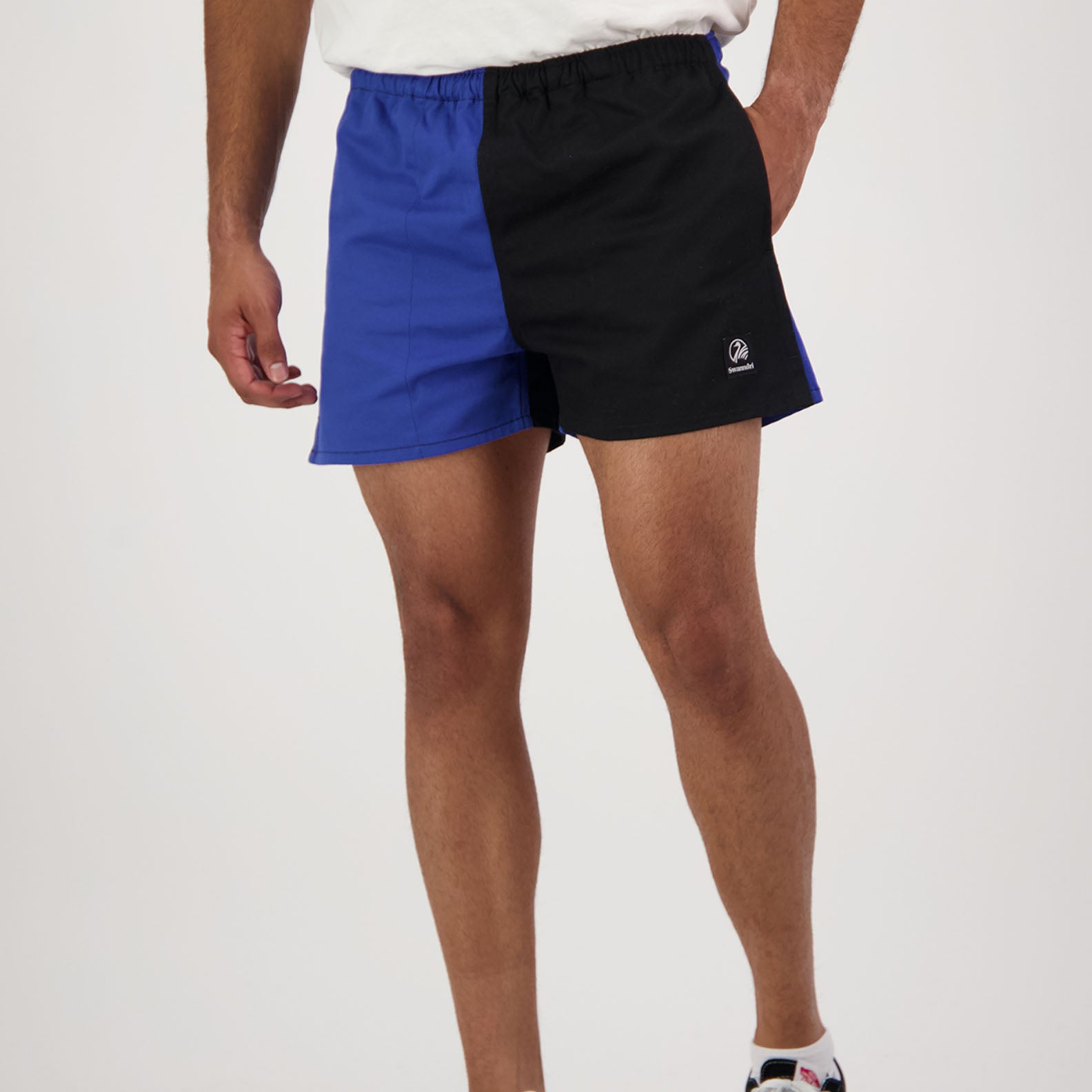 Swanndri Cotton Harlequin Rugby Shorts