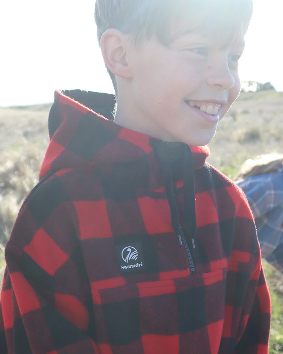 Swanndri Crooked River Kid’s Wool Hoodie