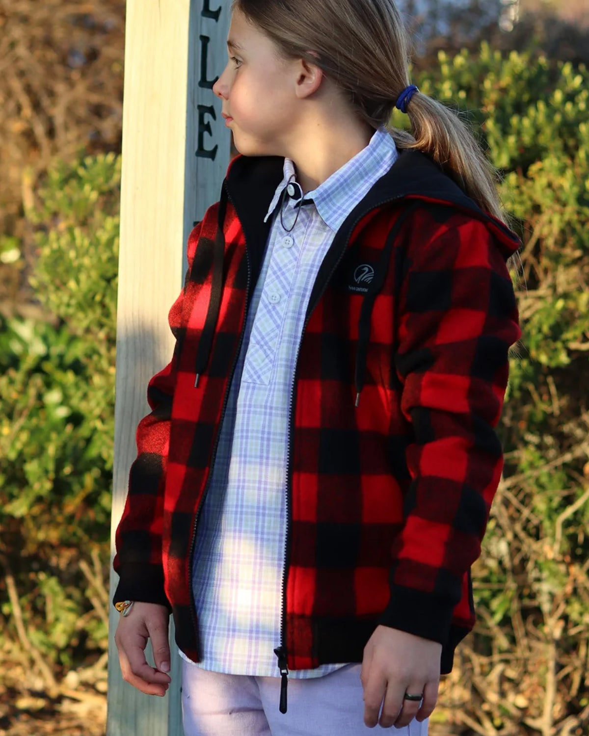 Swanndri Crooked River Kid’s Wool Hoodie