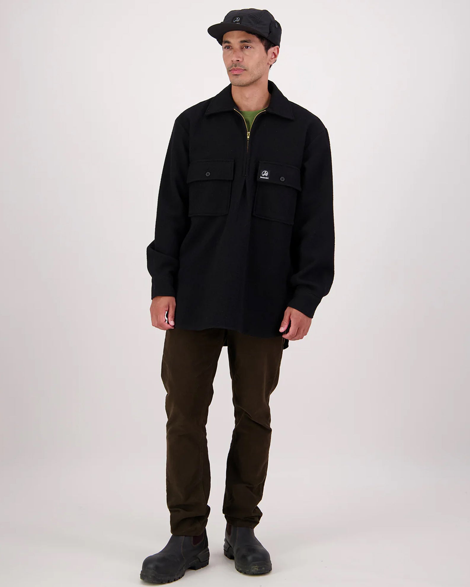 Swanndri Ranger Wool Zip Front Bushshirt