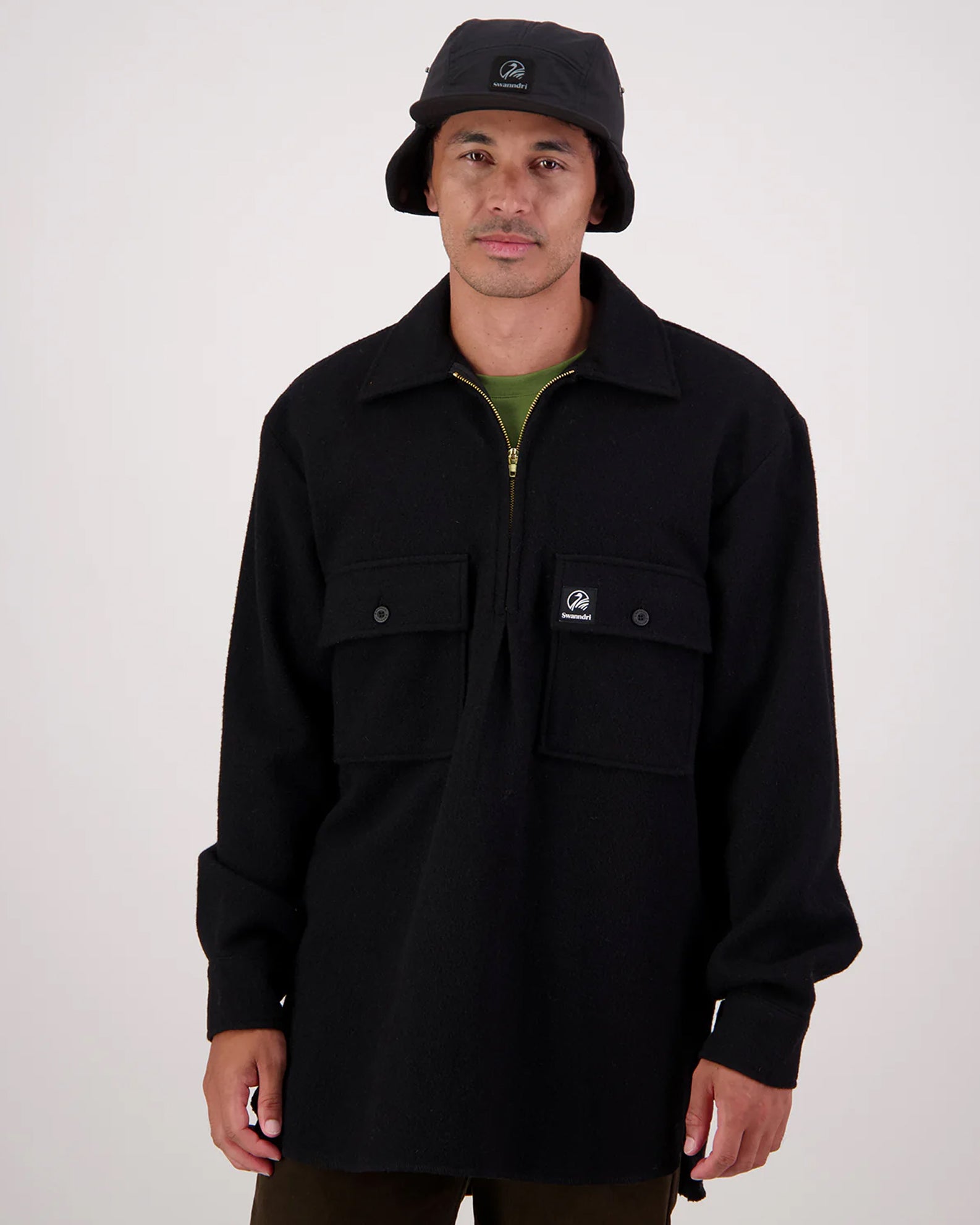 Swanndri Ranger Wool Zip Front Bushshirt