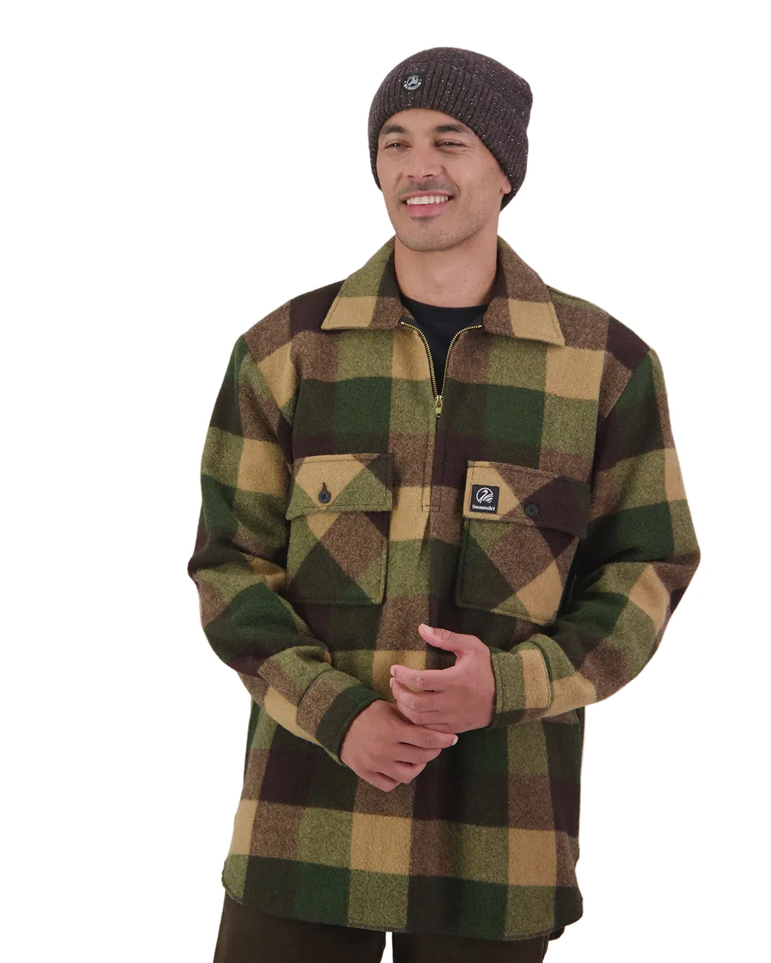 Swanndri Ranger Wool Zip Front Bushshirt