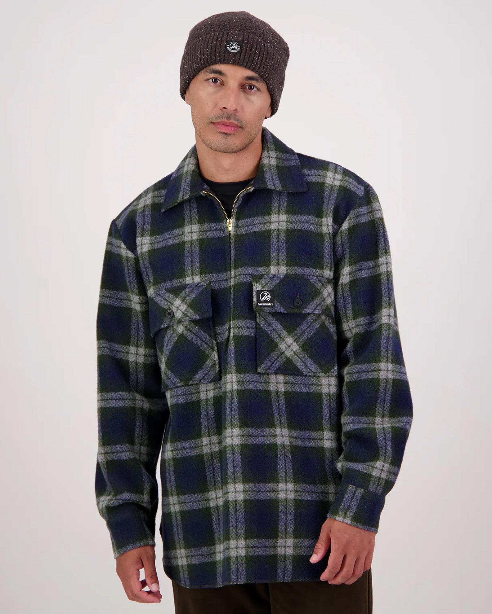 Swanndri Ranger Wool Zip Front Bushshirt