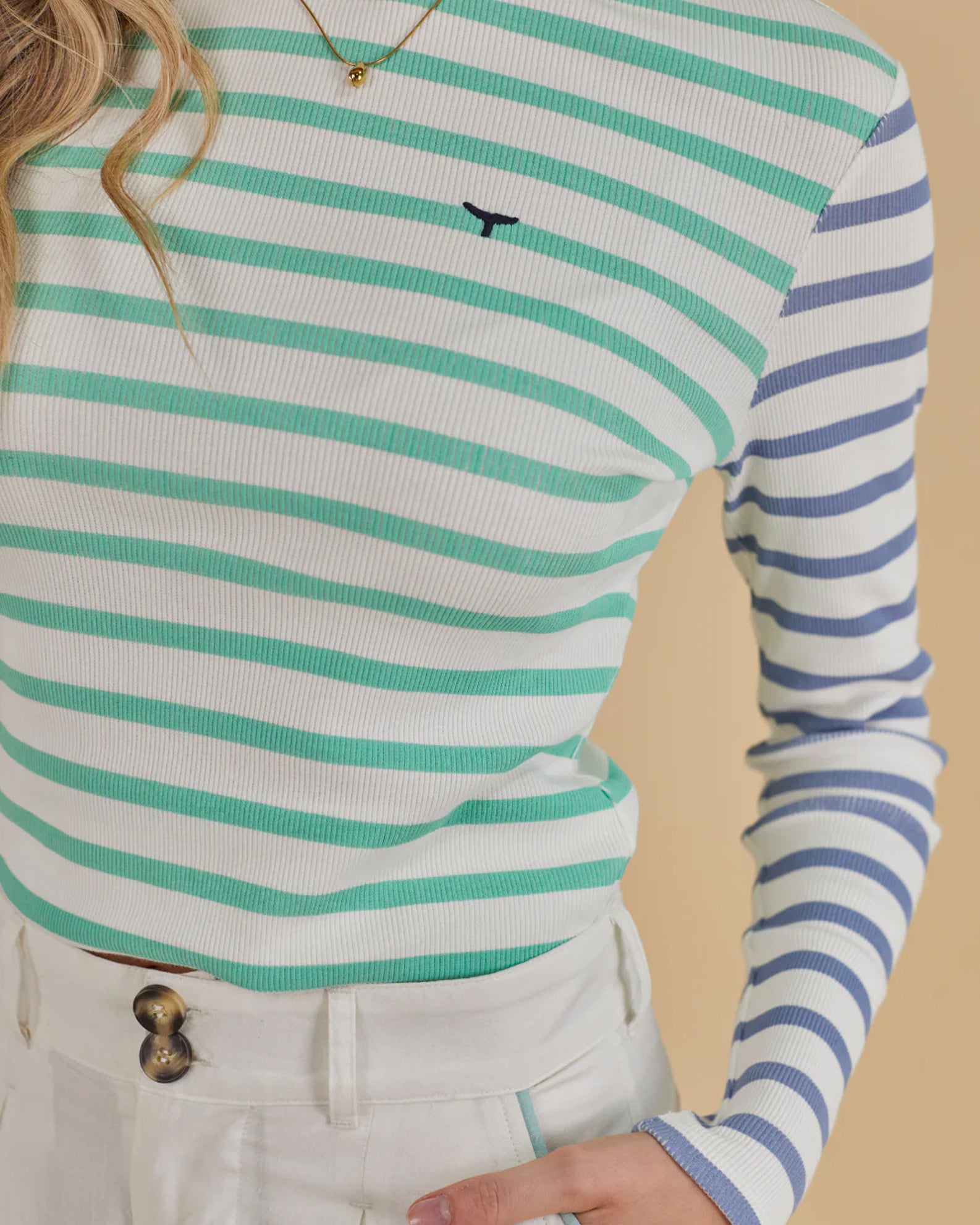 Whale of a Time Womens Henley Long Sleeve T-Shirt
