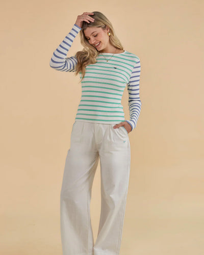 Whale of a Time Womens Henley Long Sleeve T-Shirt