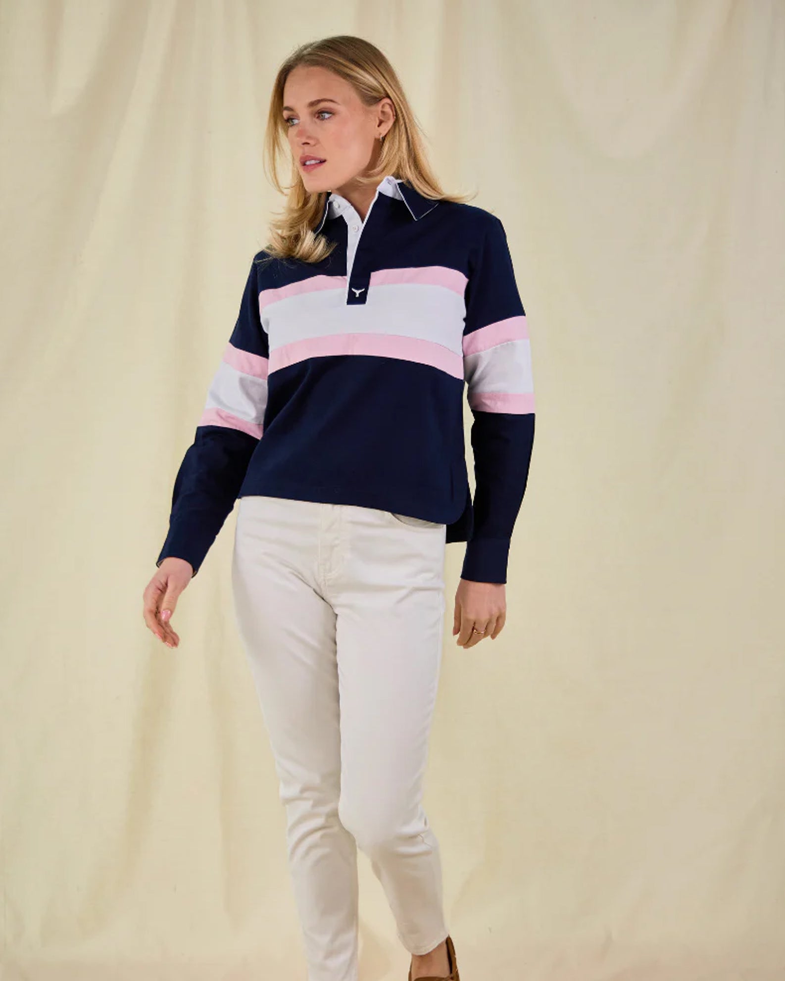 Whale of a Time Womens Hurley Cropped Deck Shirt