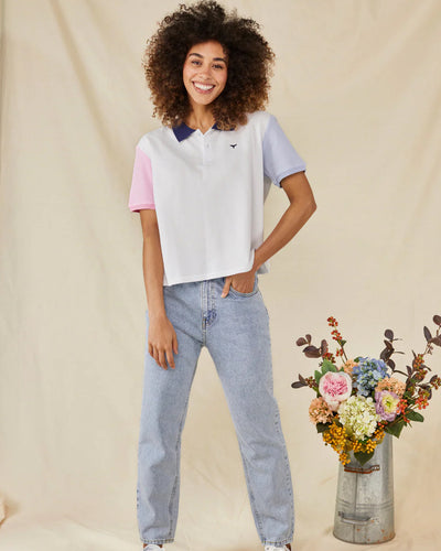 Whale of a Time Womens Polzeath Polo Shirt