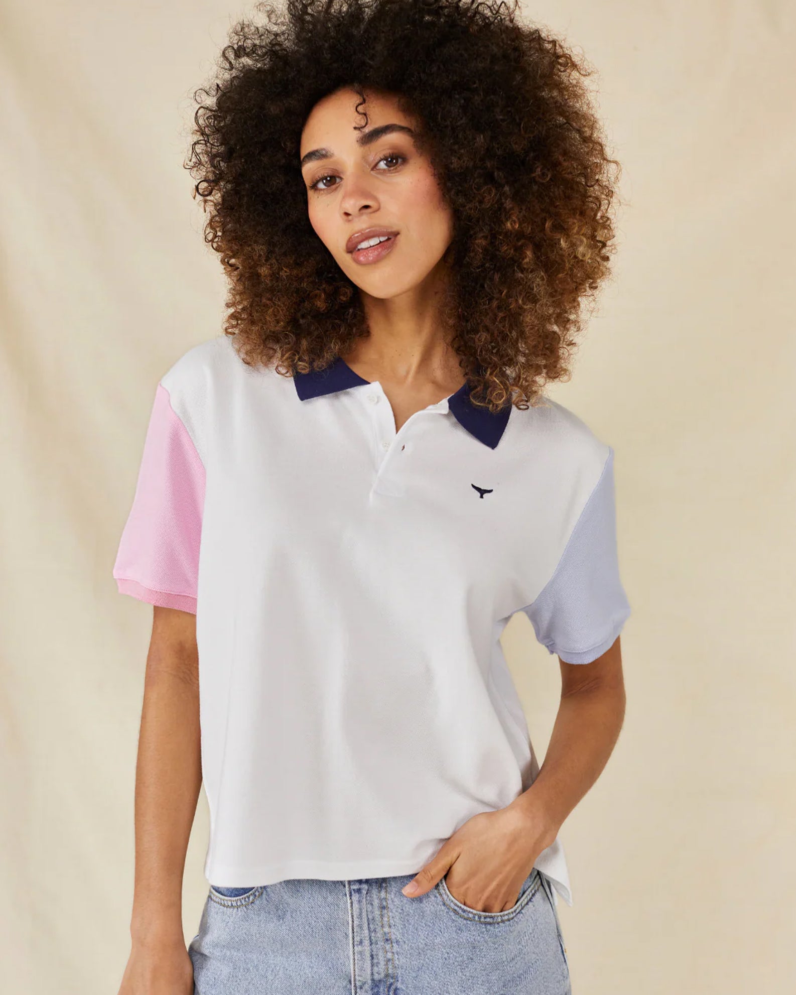 Whale of a Time Womens Polzeath Polo Shirt