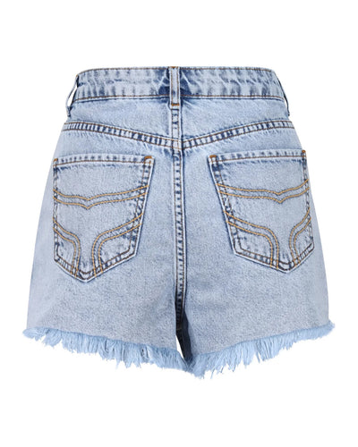 Whale of a Time Womens Signature Denim Shorts