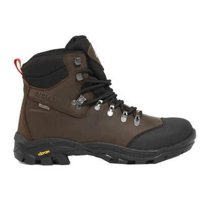 Brown leather Aigle Laforse Vibram Sole Boots perfect for country clothing and outdoor adventures