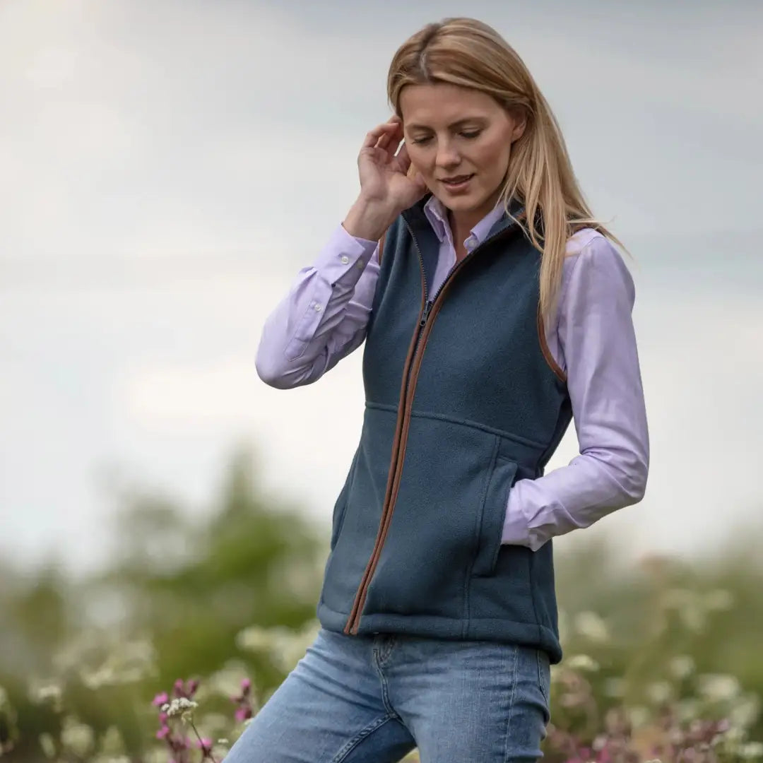 Purple gilet ladies online