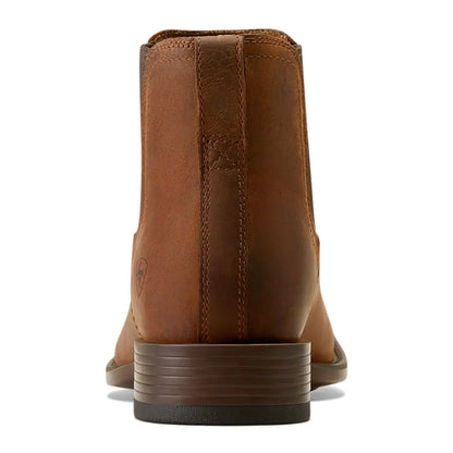 Brown leather Chelsea boot with square toe from Ariat Mens Booker Ultra collection