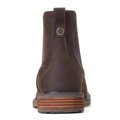 Ariat Wexford brown grain leather Chelsea boot, fully waterproof with a chunky sole
